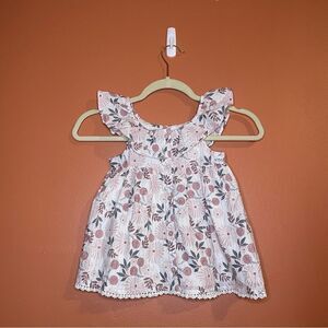 Joie Toddler Infant Print Ruffled Cotton Blouse Toddler Kids Girls Size 4